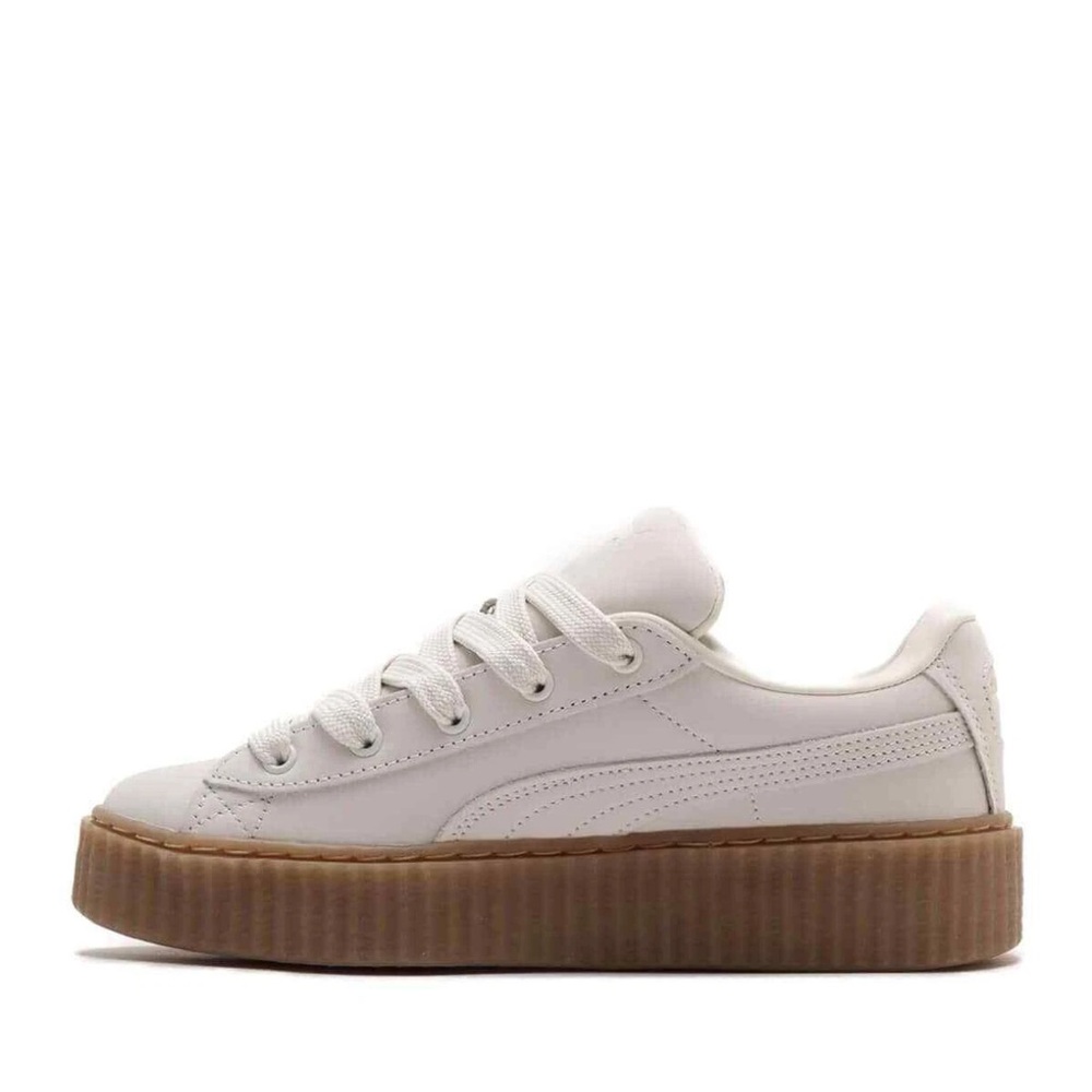 Fenty Puma Creeper Phatty Nubuck Warm White Puma Gold Gum Women’s Size 8.5 - Picture 2 of 12